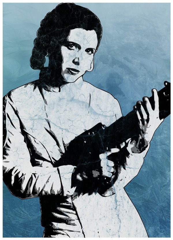 Star Wars Princess Leia - Hoth gear - from the Star Wars Saga Pop Art Print