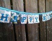 Happy Birthday Mini Banner in Blues and Greens Il_170x135