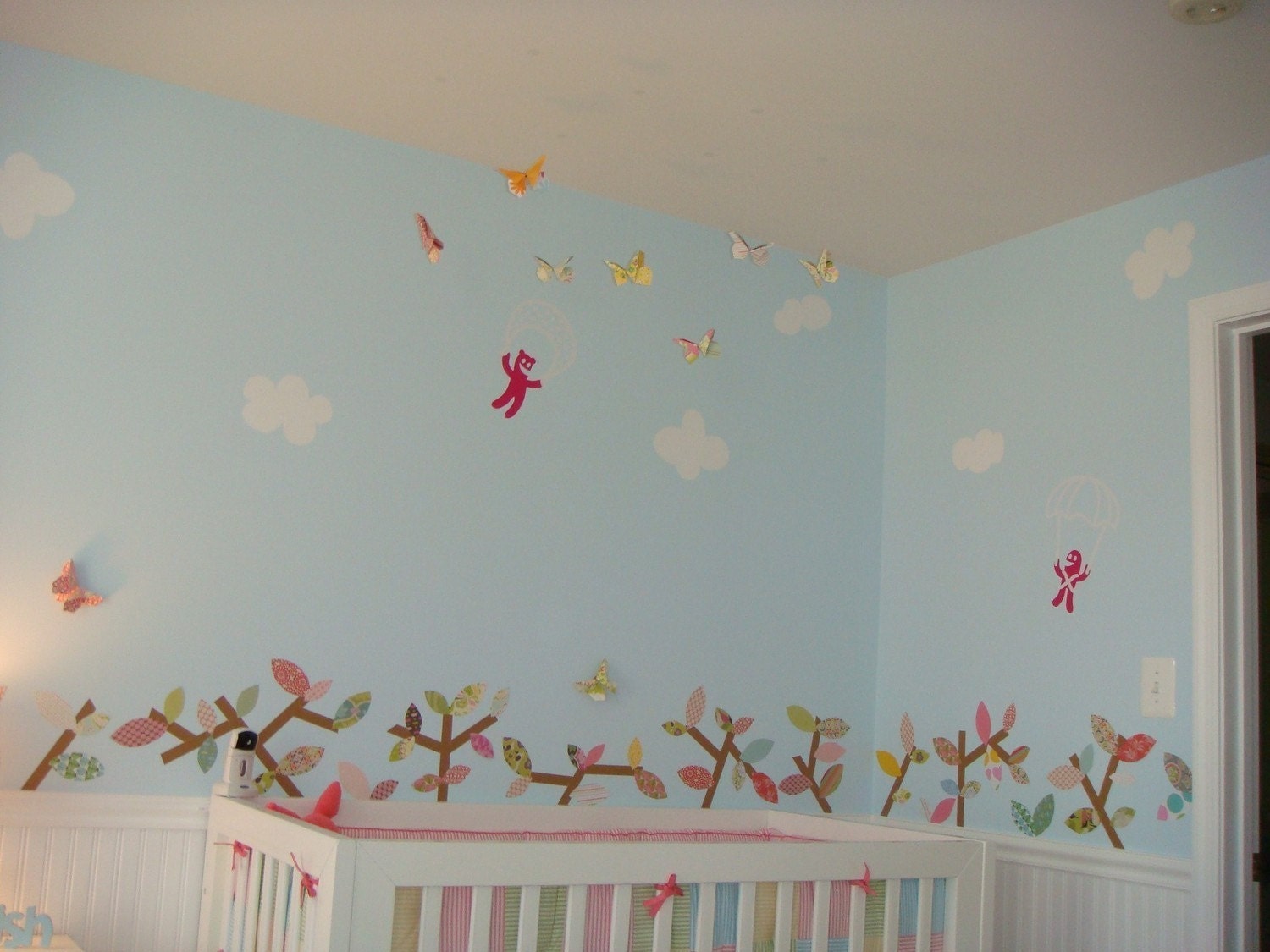 Origami Butterflies in Shades of Orange