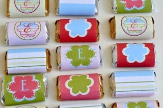 Mini Flower Candy Bar Wrappers (PRINTABLE) Il_570xn