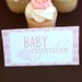 Vintage Pink Baby Shower Party PRINTABLE Food Tent Card by Love The Day