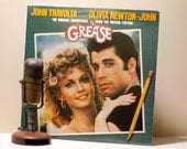 Grease Vinyl Record Album, 1970s Musical LP,Original Movie Soundtrack "Grease"(1978 RSO Records), John Travolta
