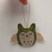 Owl Ornament, Felt Owl Ornament, Owl Wedding Favor