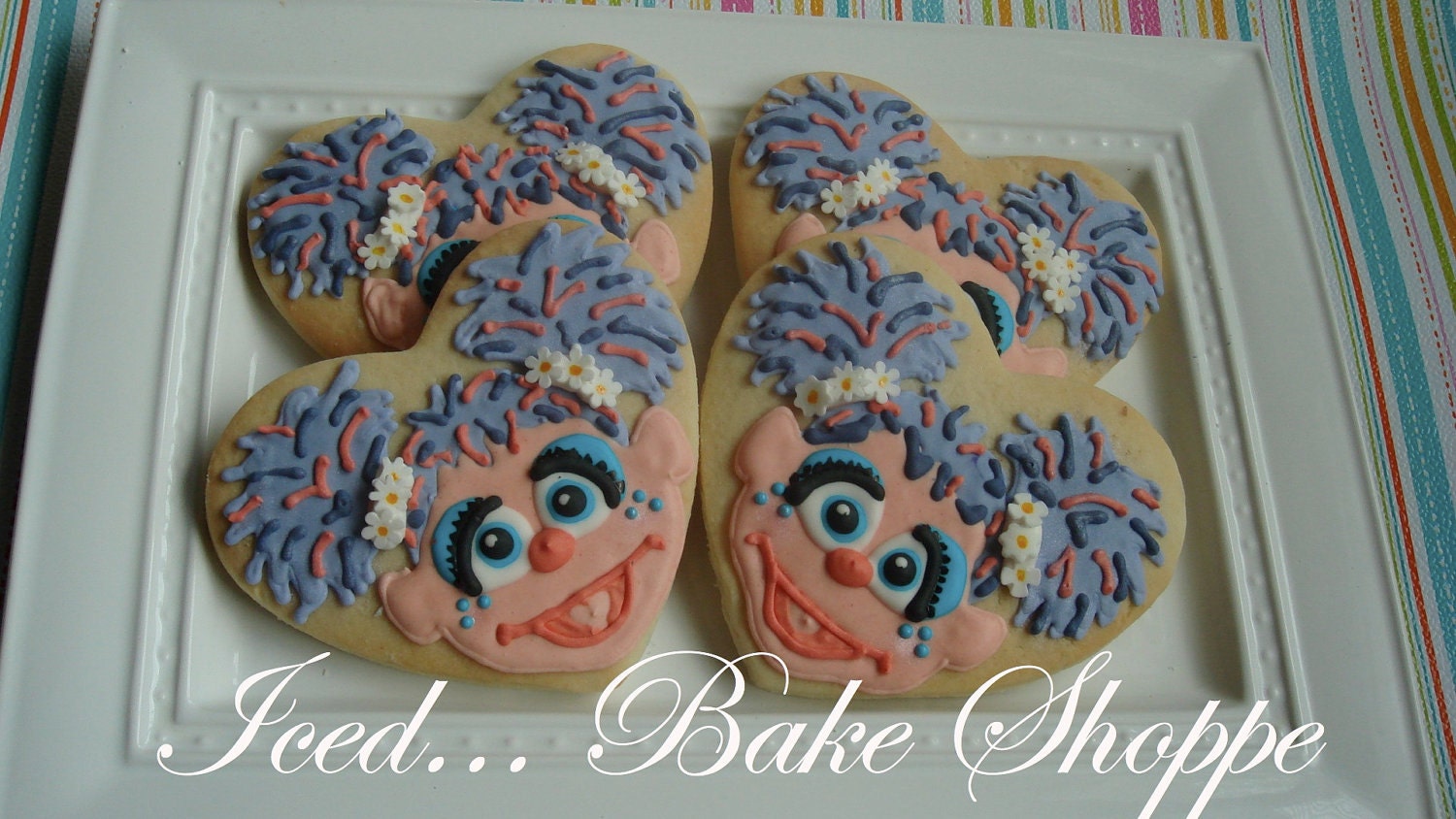 Sesame Street Abby Cadabby Birthday Hand Iced Sugar Cookie Assortment - 1 Dozen