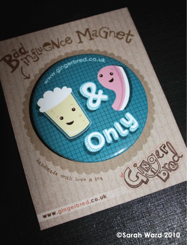beer and meat only magnet