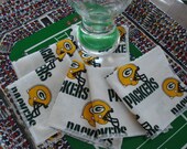 Cocktail Napkins - Green Bay Packers (Additional teams available) NFL Football  - Set of 6 FREE SHIPPING