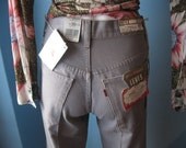 Extraordinary  Levis Sta-Prest 1980s  grey 566 BNWT  deadstock sz 30 womens jeans Free Shipping