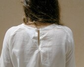 2 Layers Shirt, print- flock of birds,black,white, delicate