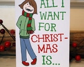 All I Want For Christmas Is... Greeting Card - Blank Inside