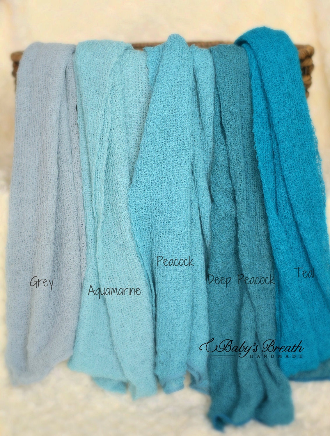 TEAL Knit Stretch Wrap - Newborn Photography Prop