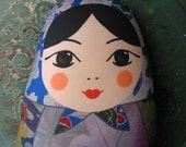 Matryoshka doll cushion, babushka, Russian doll (Autumn)