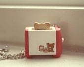 Rilakkuma toaster oven necklace