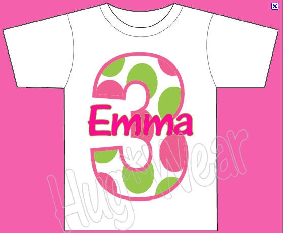 Custom Personalized Birthday shirt tee onesie Personalized (any color combination) 3m-24m 2t 3t 4t 5t 6/7/8