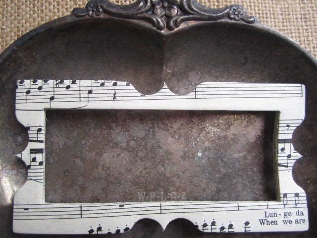 Vintage Music paper rectangle frame die cuts (10)