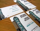 City of Portland Oregon Sign and Portland Bridges Wedding Invitations
