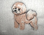 DOG TOWEL-BISHON FRISE-adorable-Mothers Day Gift