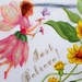 Ornate yellow floral - (Just Believe) Fairy - wood tray