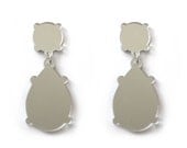 Tear Drop Earrings Mirror