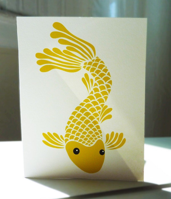 Japanese Koi Fish Notecard