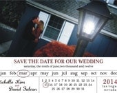 Calendar Photo Save the Date