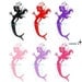mermaid flowers bedroom----Removable Graphic Art wall decals stickers home decor
