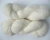 Whipped Milk White Maine Angora Merino Yarn