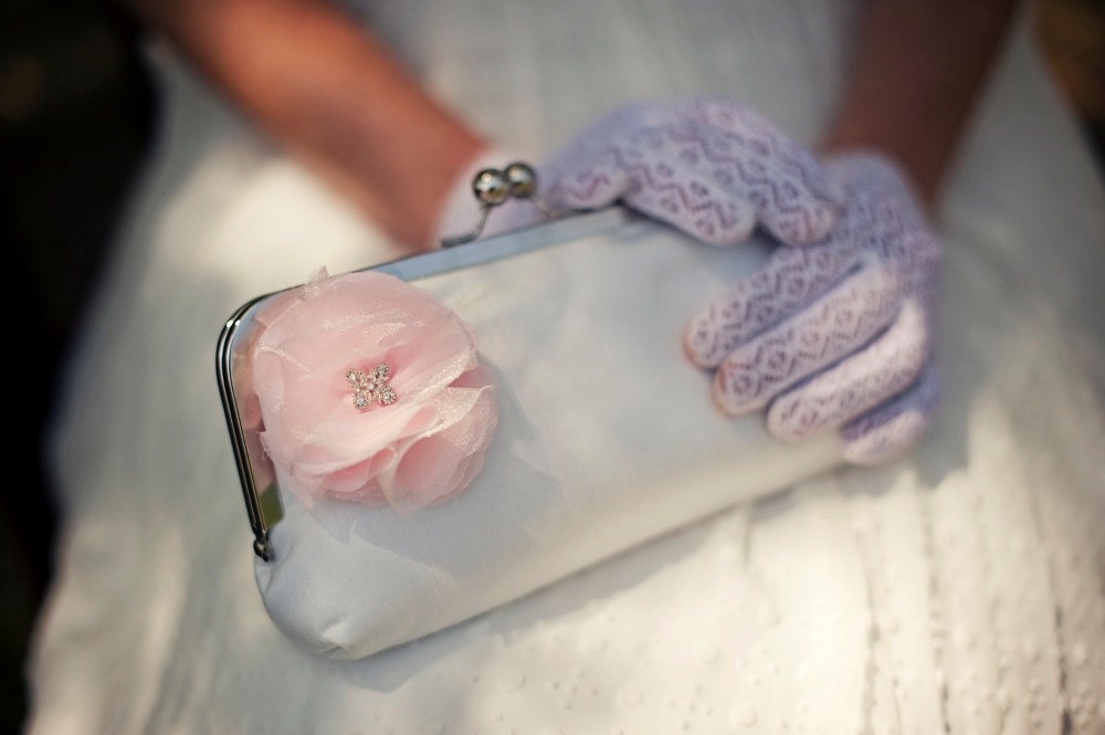 choose your bloom, bridal clutch : personalized