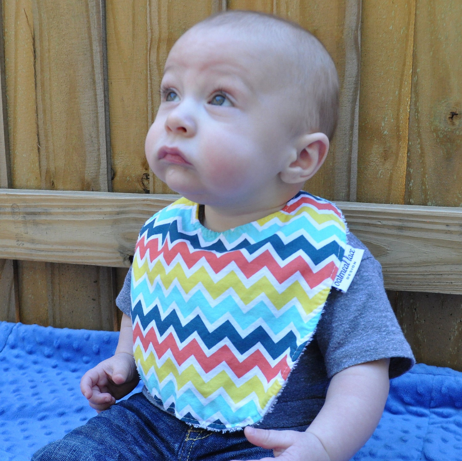 custom : bib & burp cloth set