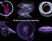 Custom Made-To-Order Rechargeable LED Hula Hoop (20 Strobing LEDs)