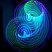 Rechargeable LED Hula Hoop (6 Green, 6 Blue, 6 Purple, 3 Flashing White)
