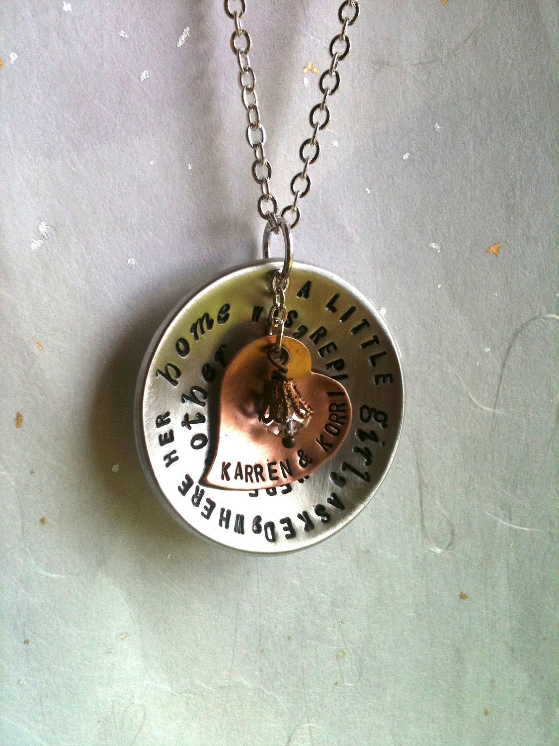 NEW-I Just Can't Say Enough...Large Wrapped Phrase Necklace...