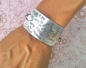 NEW-MY LIFE...Free Style Collection-Hand Stamped Bracelet Men or Women
