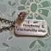 I Am Fearfully And Wonderfully Made...Hand Stamped Necklace