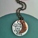 I  Love You To The Moon & Back...Handstamped Necklace