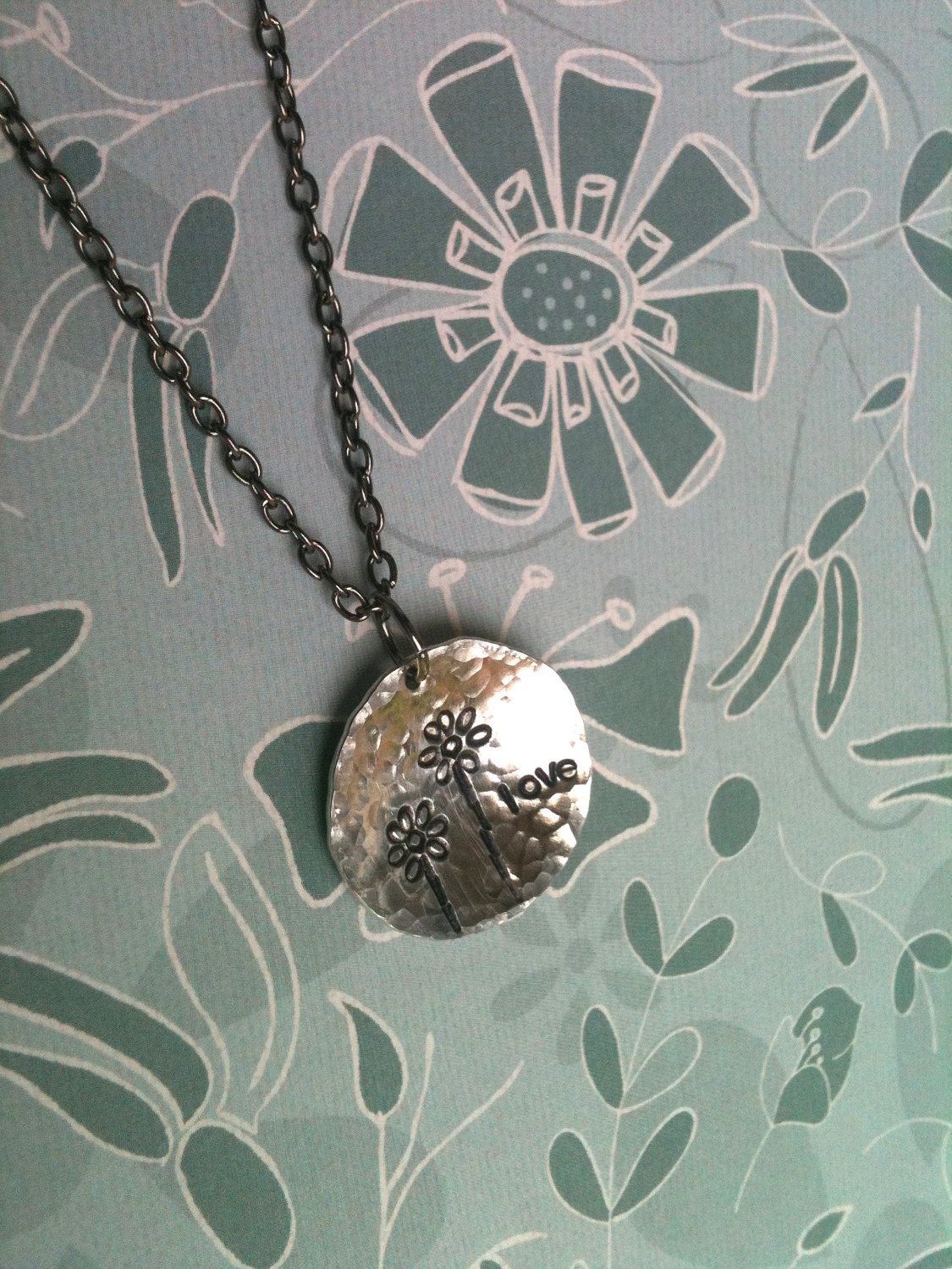 WHIMSY....Hand Stamped Necklace