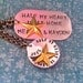 Wear It Proud-Half My Heart Is Deployed...Hand Stamped Necklace-Woman's Version