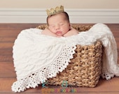 Newborn vintage inspired GOLD crown. Photography prop for baby, infant, child. SKU:  English Rose
