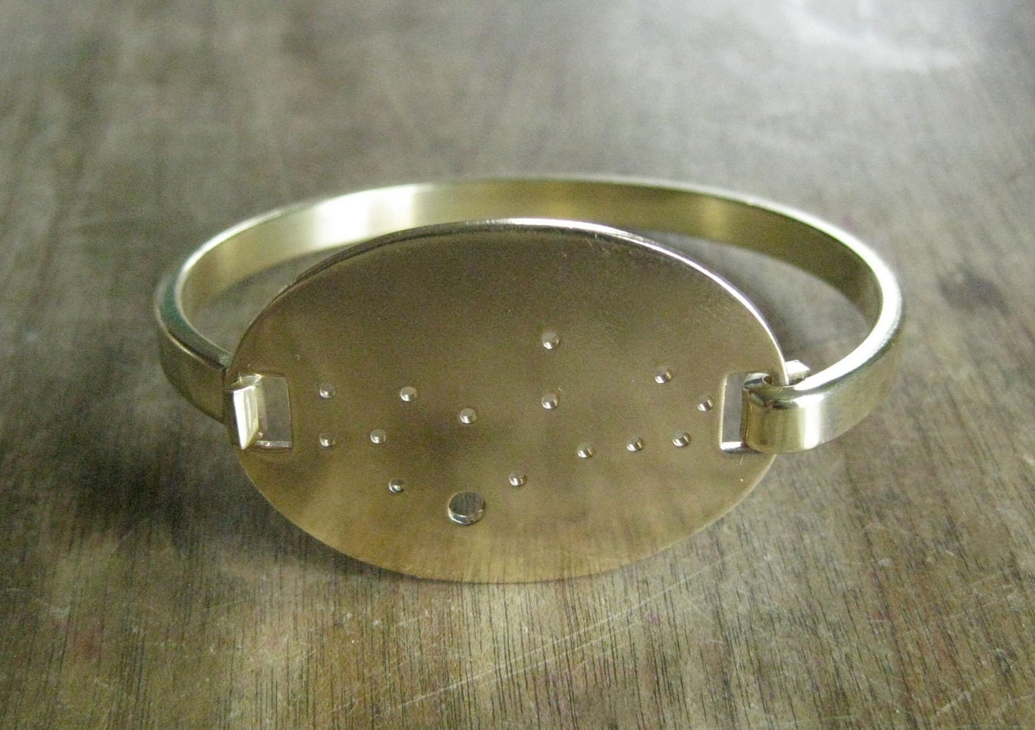 Virgo Brass Constellation Bracelet