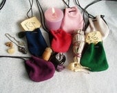 Leather Amulet Wicca Medicine Spell Bag