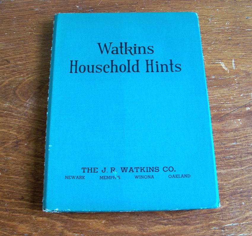 Watkins Household Hints 1941 Watkins Book series