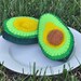 Felt Food Avocado Halves with Removable Pit
