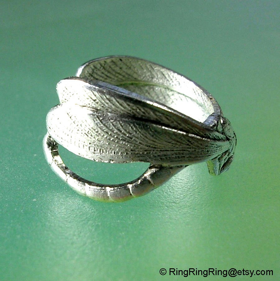 Tiny Dragonfly silver ear cuff earring - non pierced earcuff for men and women.