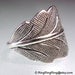 Detailed leaf sliver ear cuff earring jewelry - non pierced earcuff for men and woman 092412