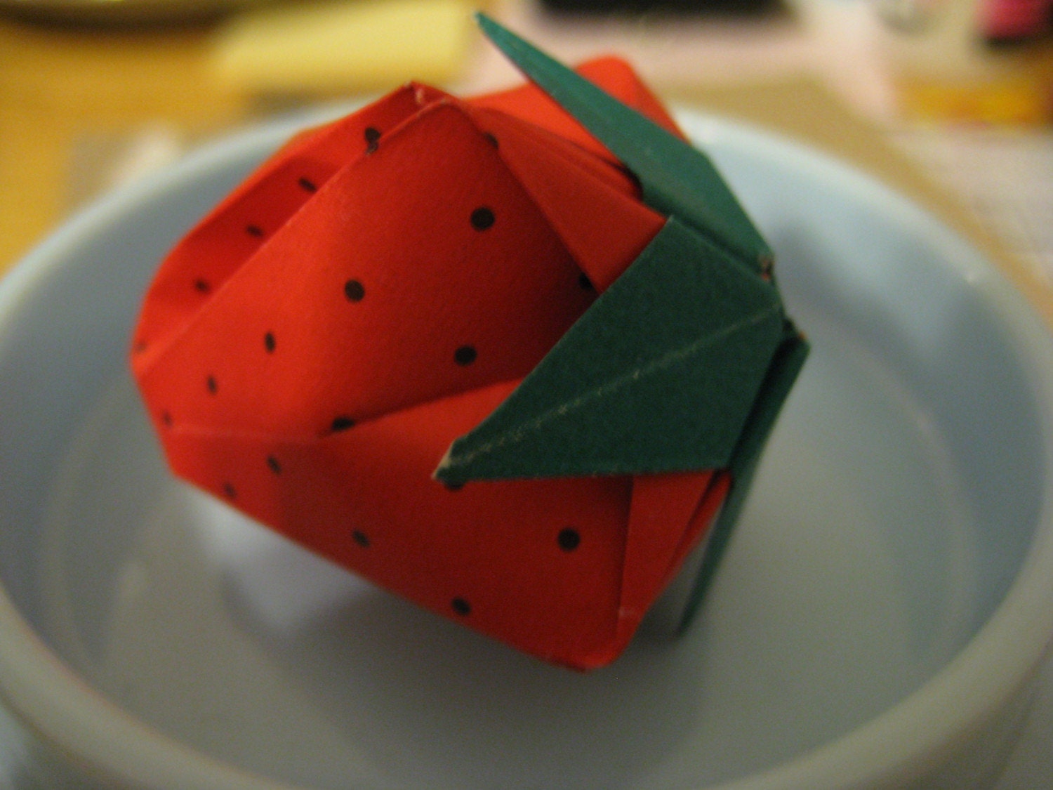 origami strawberries