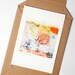 cat art print pink coral white number black wall home decor illustration
