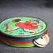 Fun colorful tambourine. Vintage collectible toy.