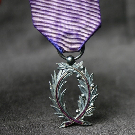 Purple medal. Silver palms. RESERVED