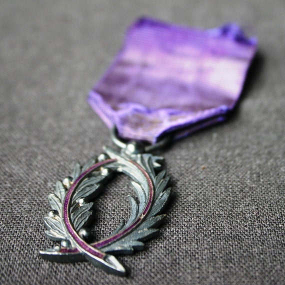 Purple medal. Silver palms. RESERVED