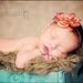Pink Sunset Flower Headband