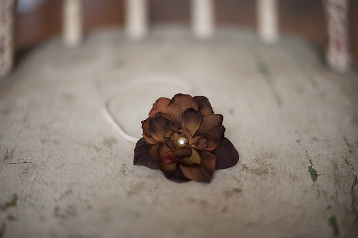 Brown Flower Headband